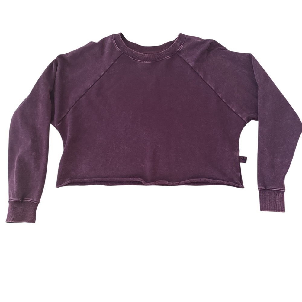 JoyLab Maroon crop Sweatshirt - Picture 5 of 5